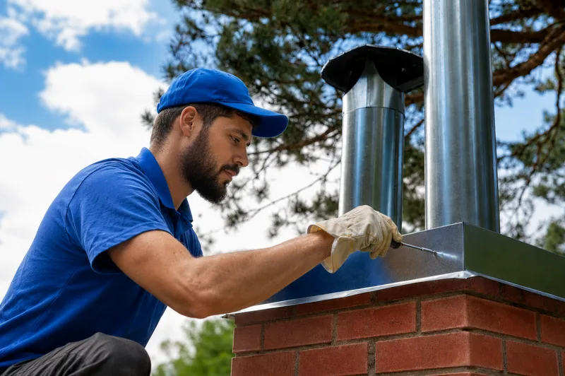 AAA Fireplace Services technician performing a repair